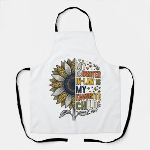 Daughter In Law Favorite Child Sunflower Vintage S Apron