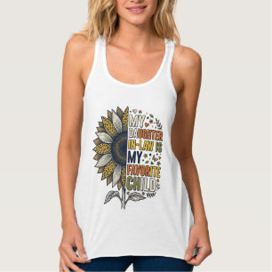 Daughter In Law Favorite Child Sunflower Vintage S Singlet