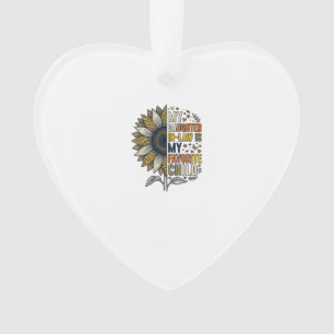 Daughter In Law Favourite Child Sunflower Vintage  Ornament