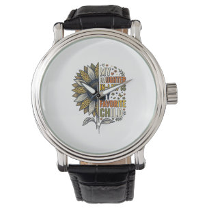 Daughter In Law Favourite Child Sunflower Vintage  Watch