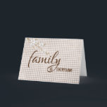 Daughter In Law Gingham Birthday Card<br><div class="desc">Birthday for daughter-in-law on gingham pattern with apple blossom flower branch</div>