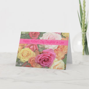 Daughter in Law   Happy Mother's Day rose card