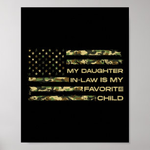 Daughter-in-law Is My Favourite Child Fathers Day  Poster