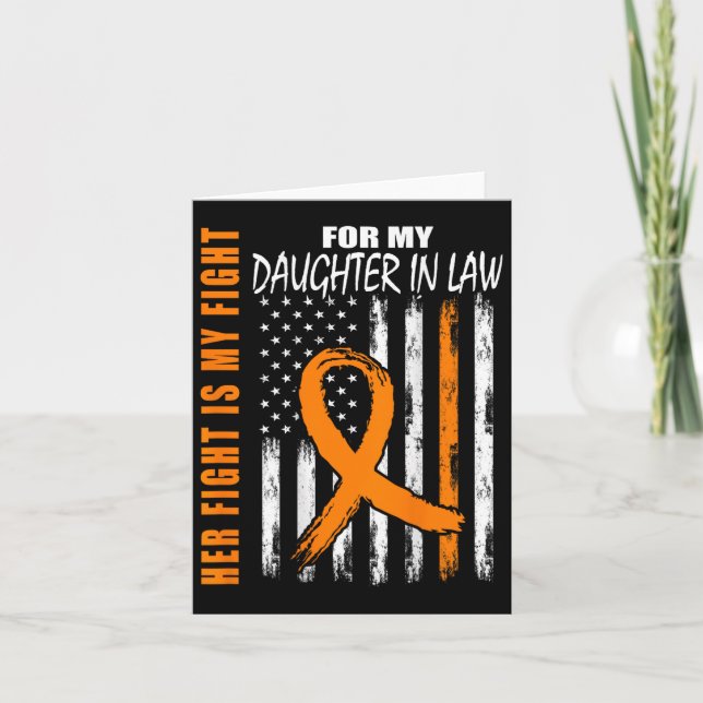 Daughter In Law Multiple Sclerosis Awareness Ms Fl Card (Front)