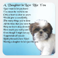 Daughter in Law Poem - Shih-Tzu Design