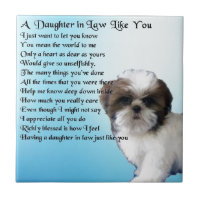 Daughter in Law Poem - Shih-Tzu Design