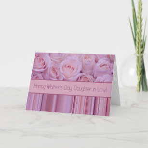 Daughter in Law Roses & stripes Mother's Day Card