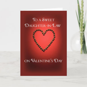 Daughter-in-Law Valentine Chocolate Heart Holiday Card