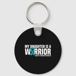 Daughter Is A Warrior Tourette Syndrome Awareness Key Ring