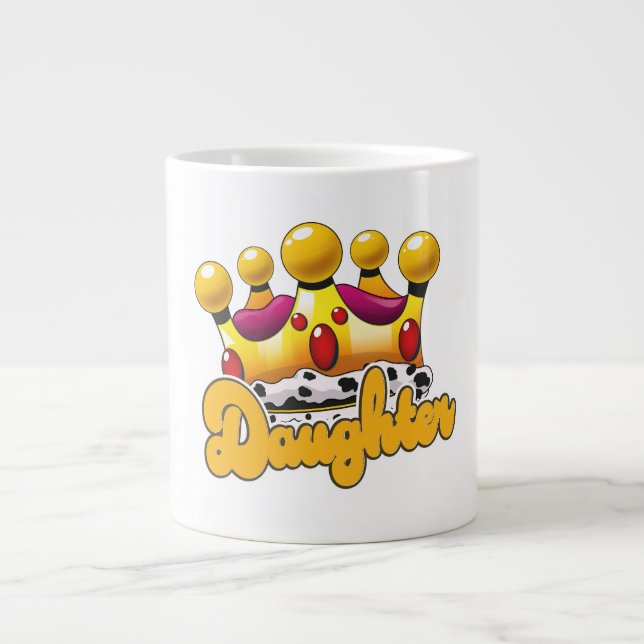 Daughter Kings crown Large Coffee Mug (Front)