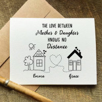 Daughter Long Distance Love Card for Mother