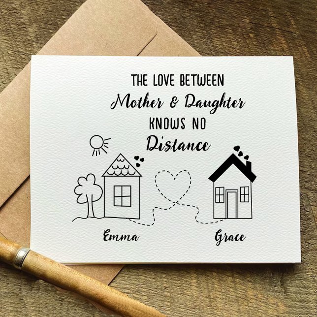 Daughter Long Distance Love Card for Mother (Daughter Long Distance Love Card for Mother)