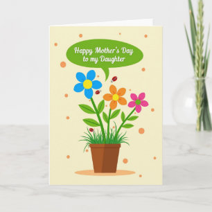 Daughter Love Mothers Day Art Card