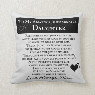 daughter love mum cushion