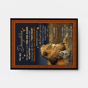 Daughter Lovers To My Daughter Love Dad Envelope