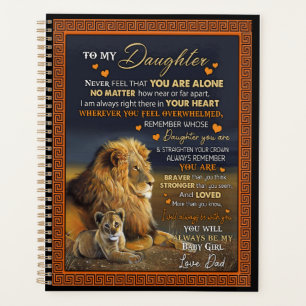 Daughter Lovers To My Daughter Love Dad Planner