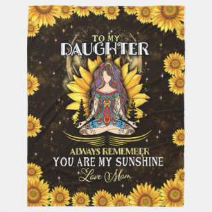 Daughter Lovers To My Daughter Love Mum Fleece Blanket