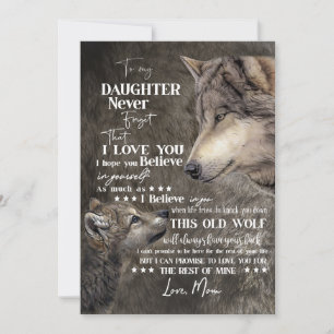 Daughter Lovers To My Daughter Love Mum Holiday Card
