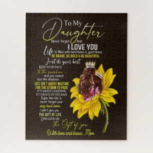 Daughter Lovers   To My Daughter Love Mum Jigsaw Puzzle