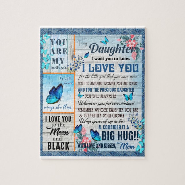 Daughter Lovers | To My Daughter Love Mum Jigsaw Puzzle (Vertical)
