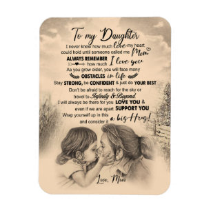 Daughter Lovers To My Daughter Love Mum Magnet