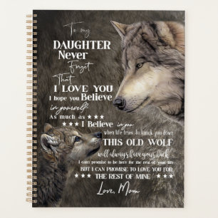 Daughter Lovers To My Daughter Love Mum Planner