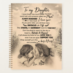 Daughter Lovers To My Daughter Love Mum Planner