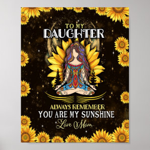 Daughter Lovers To My Daughter Love Mum Poster