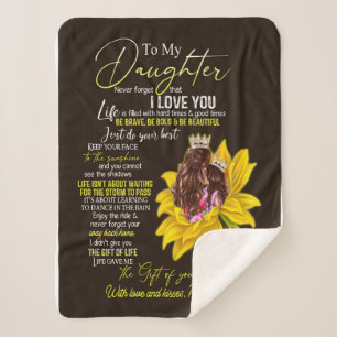 Daughter Lovers To My Daughter Love Mum Sherpa Blanket