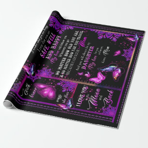 Daughter Lovers   To My Daughter Love Mum Wrapping Paper