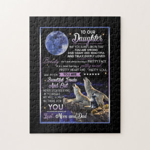 Daughter Lovers   To Our Daughter Love Mum And Dad Jigsaw Puzzle