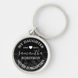 Daughter Memorial Gift   Bereavement Key Ring