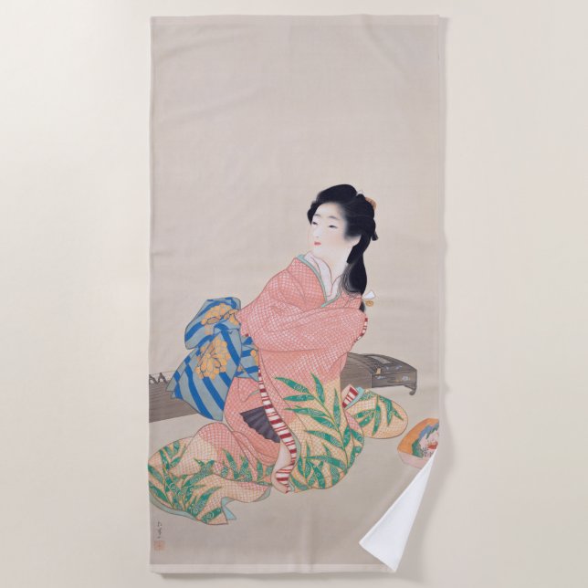 Daughter Miyuki (Beautiful Japanese Lady) (Asian) Beach Towel (Front)
