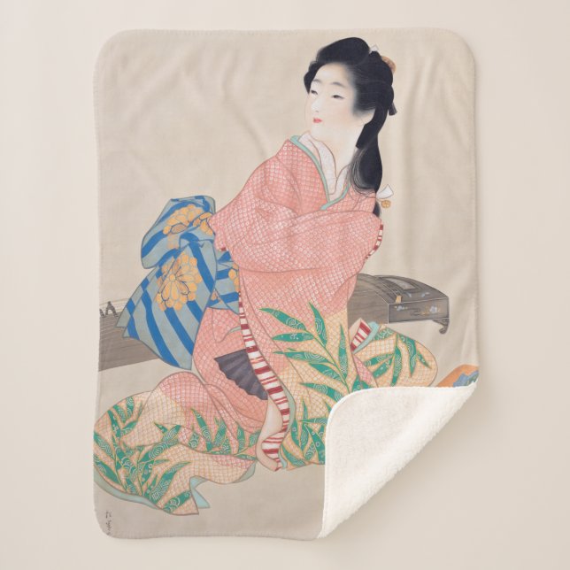 Daughter Miyuki (Beautiful Japanese Lady) (Asian) Sherpa Blanket (Front)