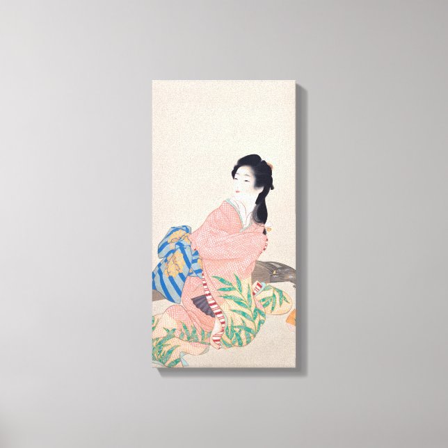 Daughter Miyuki (Elegant Japanese Lady, Asian Art) Canvas Print (Front)