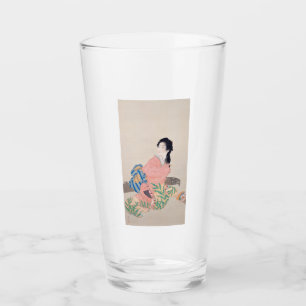 Daughter Miyuki (Elegant Japanese Lady, Asian Art) Glass