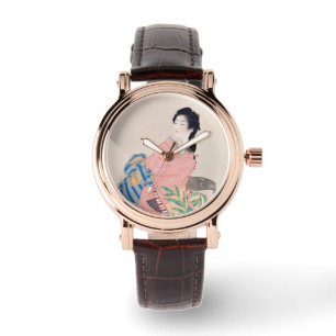 Daughter Miyuki (Elegant Japanese Lady, Asian Art) Watch