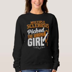 Daughter Multiple Sclerosis Awareness Ms Orange Ri Sweatshirt