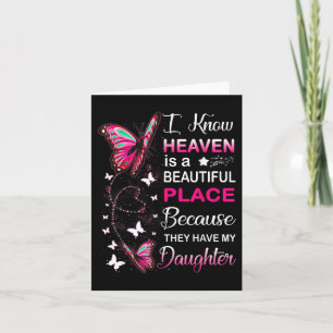 Daughter My Guardian Angel In Heaven Memorial Day  Card