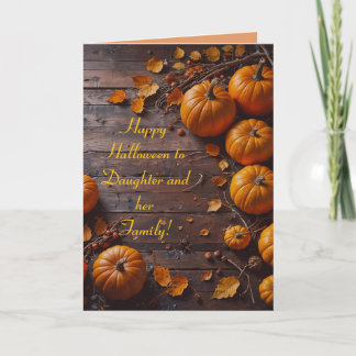 DAUGHTER n FAMILY HALLOWEEN CARD