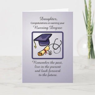Daughter Nursing Degree Graduation Card