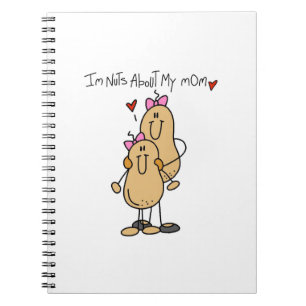 Daughter - Nuts About My Mum T-shirts and Gifts Spiral Notebook