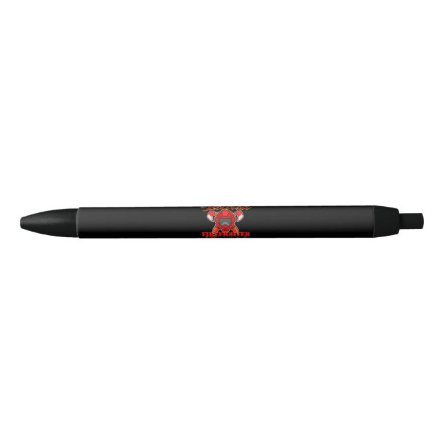 Daughter Of A Retired Firefighter Legend Black Ink Pen (Front)