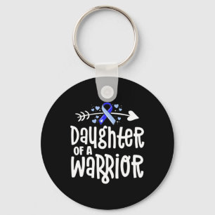 Daughter Of A Warrior Hydrocephalus Awareness Fami Key Ring