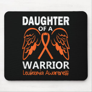 Daughter of A Warrior Leukaemia Awareness Angel Wi Mouse Pad