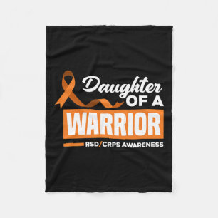 Daughter Of A Warrior Support Supporter Rsd Crps A Fleece Blanket