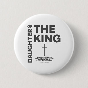 Daughter Of King Child Of God Jesus Christian Wome 6 Cm Round Badge