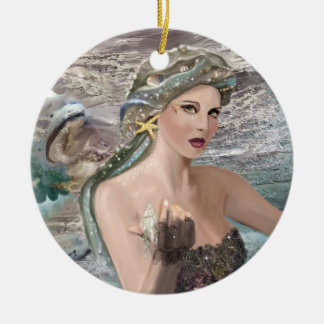Daughter of Oceanus Ceramic Tree Decoration