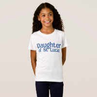 Daughter of St Lucia | Anthem Phrase Blue Text