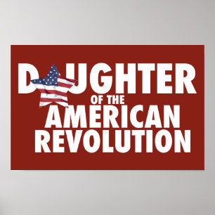 Daughter of the American Revolution DAR Star USA Poster